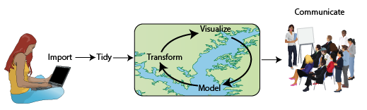 A conceptual diagram of data science model